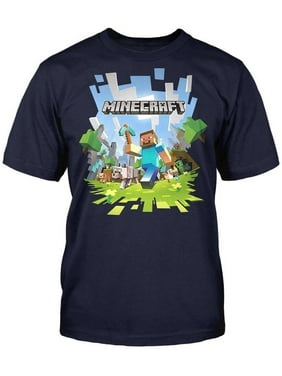 Minecraft Digitized Pickaxe Red T-shirt
